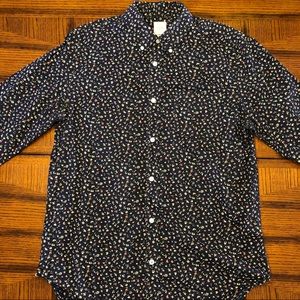 GAP Lived In Buttondown Floral Shirt